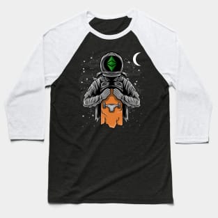 Astronaut Skate Ethereum Classic Crypto ETH Coin To The Moon Crypto Token Cryptocurrency Wallet Birthday Gift For Men Women Kids Baseball T-Shirt